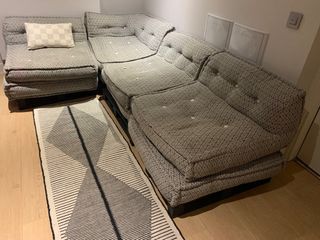 Cojin y palet negro 80x80