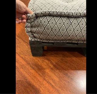 Cojin y palet negro 80x80