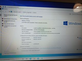 Portátil packard bell i5 4 G ram