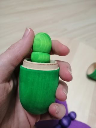 Ciclo vida mariposa madera y fieltro. Montessori