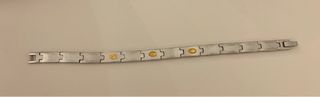 Pulsera acero y oro