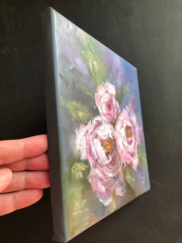 Cuadro al Óleo sobre lienzo Flores