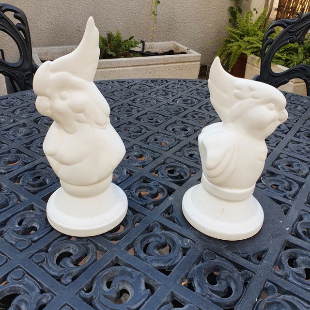 DOS FIGURAS DECORATIVAS DE PAJAROS