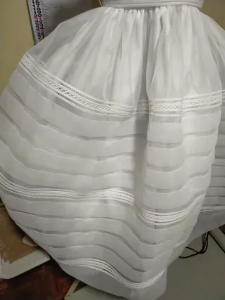 Vestido de comunión en organza