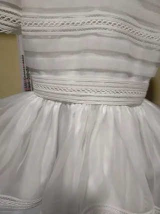 Vestido de comunión en organza