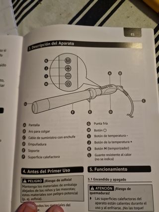 Rizador Cerámico con Pantalla.