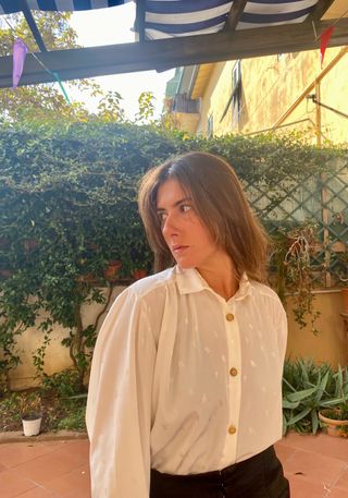 camicia vintage sartoriale bianca made in italy