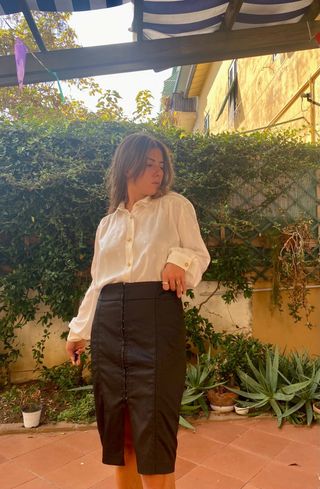 camicia vintage sartoriale bianca made in italy