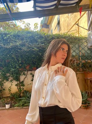 camicia vintage sartoriale bianca made in italy