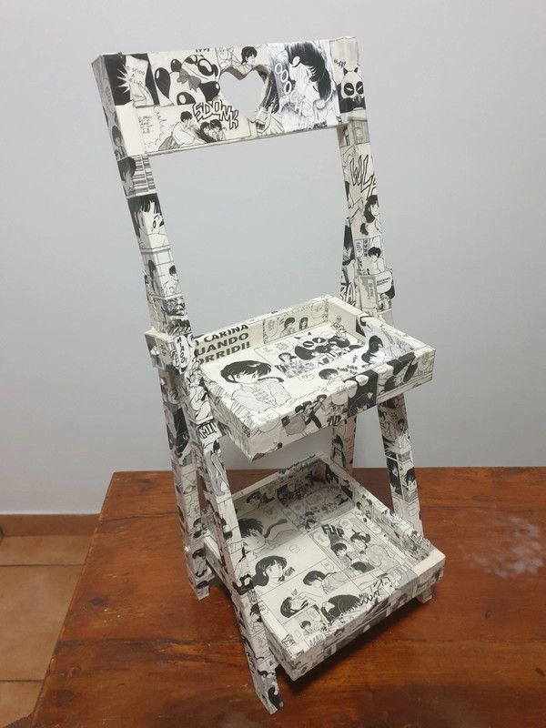 Ranma 1/2 Portaoggetti Decoupage