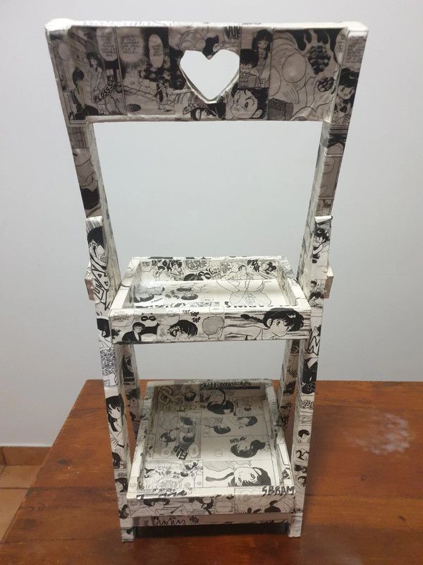 Ranma 1/2 Portaoggetti Decoupage