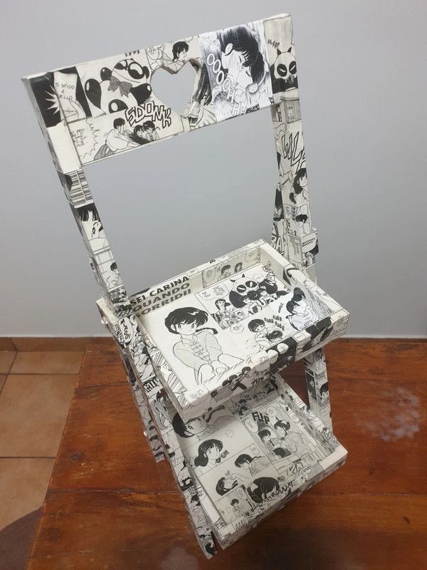 Ranma 1/2 Portaoggetti Decoupage