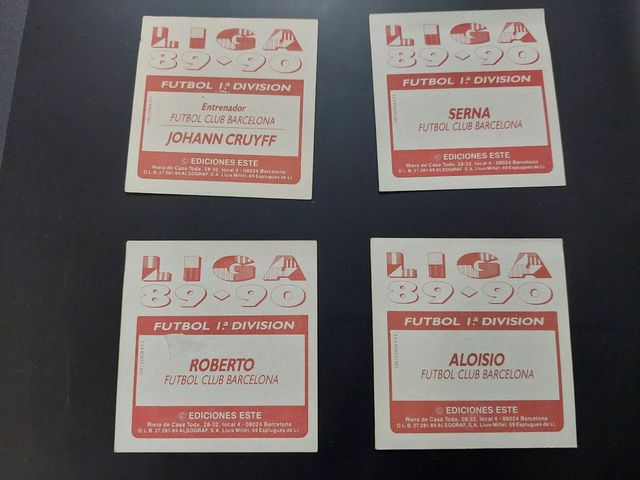 Cromos buscados 89 90