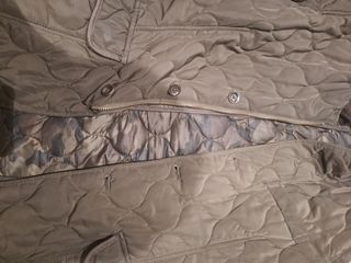 Chaquetón plumas color caqui