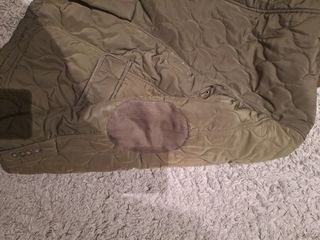 Chaquetón plumas color caqui