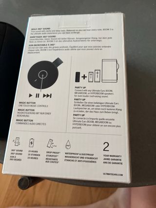 Altavoz bluetooth UE BOOM