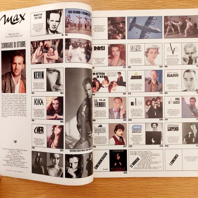 MAX - Kevin Costner - Ottobre 1989