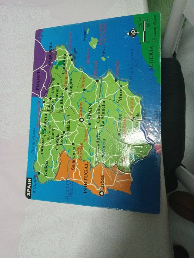 MAPA PUZZLE GEOGRÁFICO INFANTIL