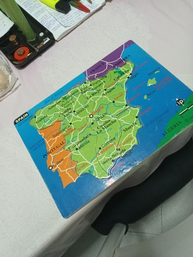 MAPA PUZZLE GEOGRÁFICO INFANTIL