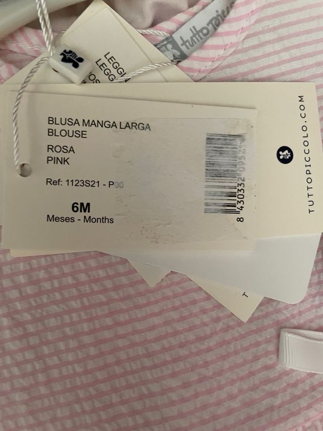 NUEVO Conjunto pantalon y camisa Tutto picolo