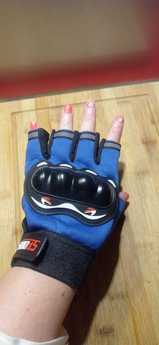 Guantes moto con protección