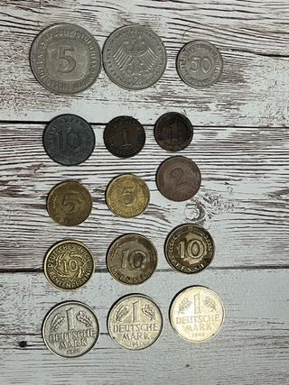 Lote de monedas antiguas de Alemania