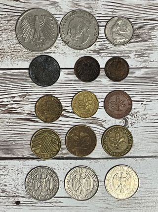 Lote de monedas antiguas de Alemania