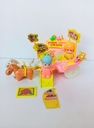 PIN E PON 2221 CARROZZA SORPRESA NEGOZI FRUTTA 1984