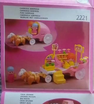 PIN E PON 2221 CARROZZA SORPRESA NEGOZI FRUTTA 1984
