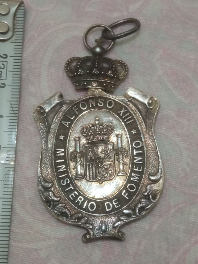 medalla de plata Alfonso