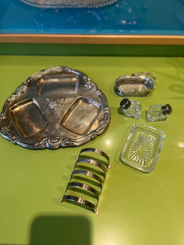 antiguedades cocina plata