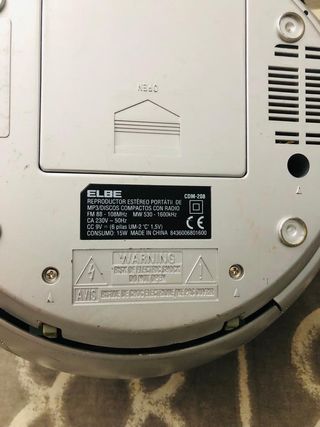 REPRODUCTOR MUSICA  CD Y MP3