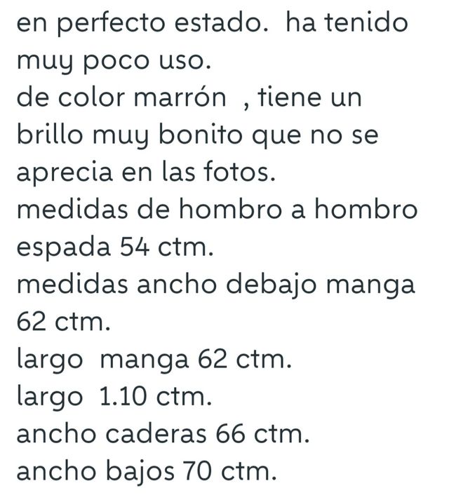 Abrigo color marrón