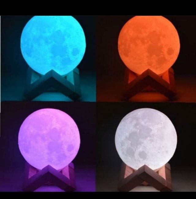 Lámpara Luna 16 colores