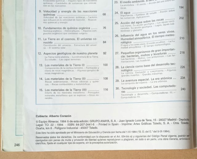 Yo fui a EGB Ciencias Naturales 8 ANAYA