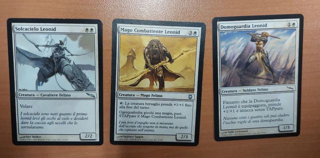 Carte da gioco Magic bianche.