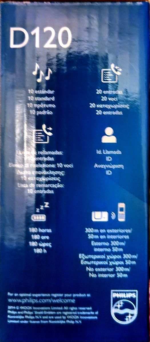 Teléfono inalámbrico Philips