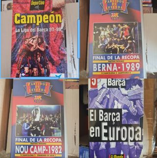 Lote F.C.Barcelona dvds+vhs