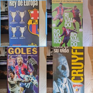 Lote F.C.Barcelona dvds+vhs