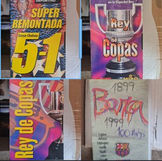 Lote F.C.Barcelona dvds+vhs