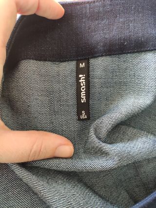 Falda vaquera con volantes