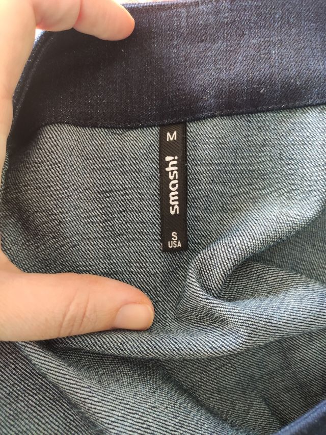 Falda vaquera con volantes