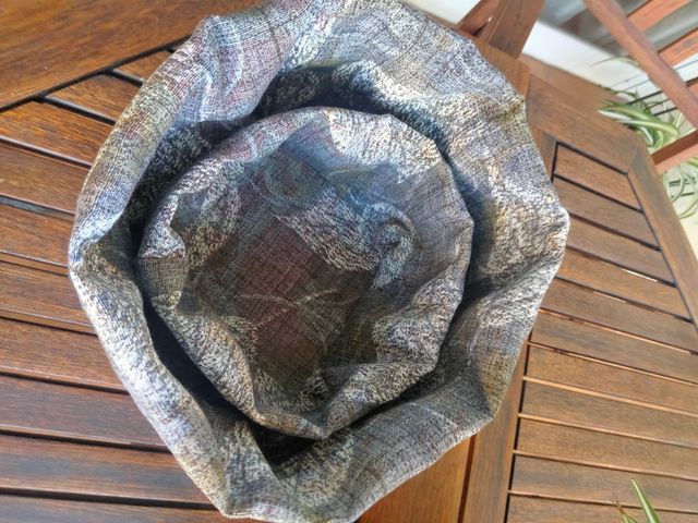 Cesta de tela reversible . Ideas para regalar