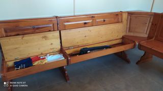 RINCONERA BANCO-BAUL MESA Y 4 SILLAS