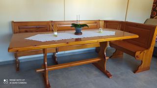 RINCONERA BANCO-BAUL MESA Y 4 SILLAS