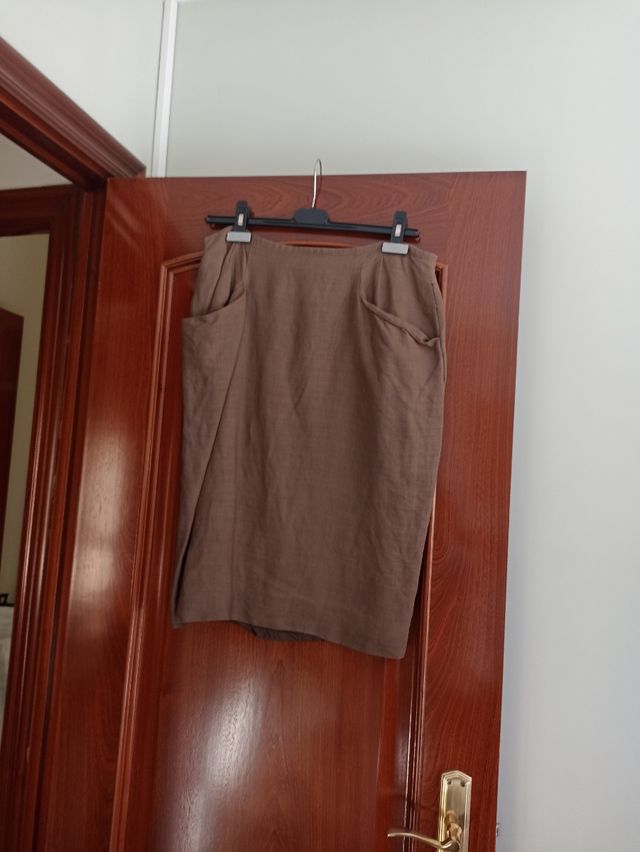 Precioso traje de chaqueta de lino