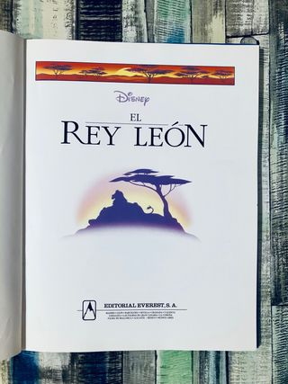 EL REY LEON 1994 Clasicos Ilustrados DISNEY