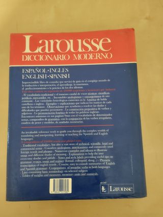 Diccionario Larousse español ingles, english spani