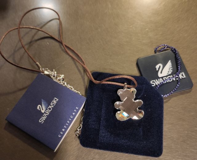 Collanina con ciondolo Teddy Swarovski