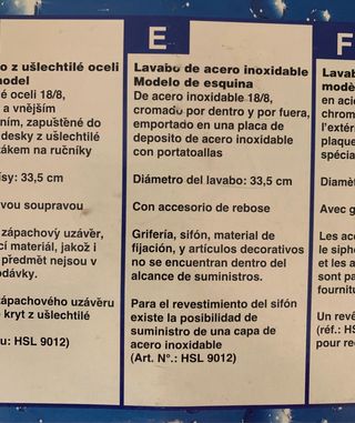 Pica Inox de esquina NUEVO